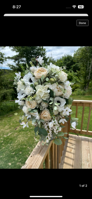 White & Ivory Wedding Bouquet
